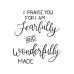 Kaart 'Fearfully and wonderfully made'